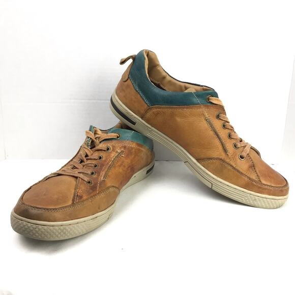 Steve Madden Pasadena Distressed Leather Sneakers Sz 11 - Picture 1 of 4